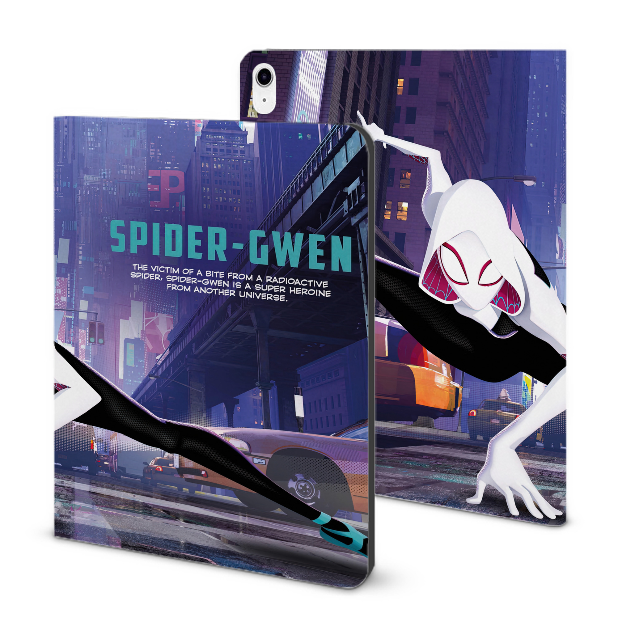 （画像用） Spider Man スパイダーマン IPad ケース ブック型 PUレザー TPU 耐衝撃 軽量 薄型 ペン収納なし 全面保護 IPad 各モデル対応
